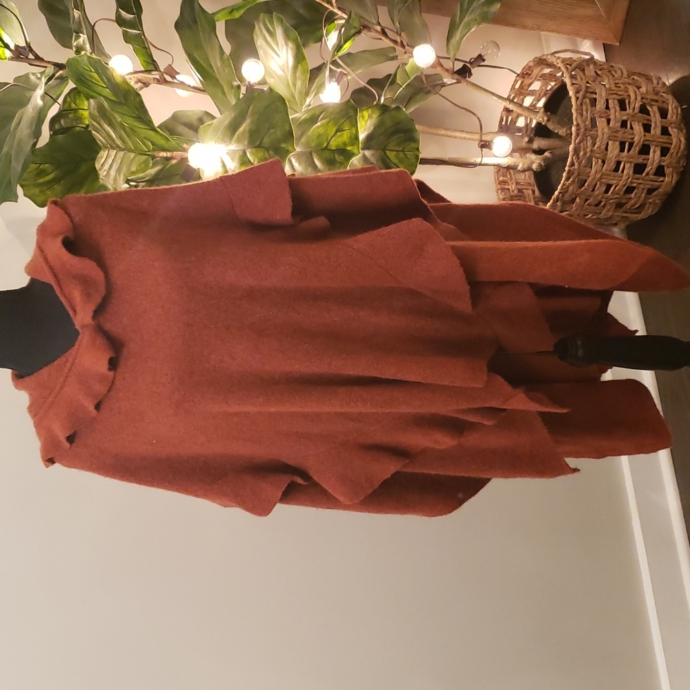 🩷Anthropologie Troubadour rust sweater